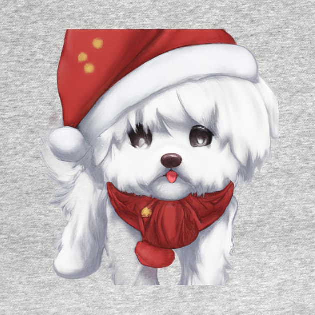 Cute Maltese Dog Drawing by Play Zoo